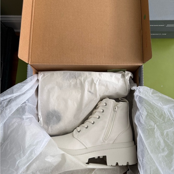 Palladium Pallabase Twill -Star White - Women’s Size 7 W - Picture 3 of 9